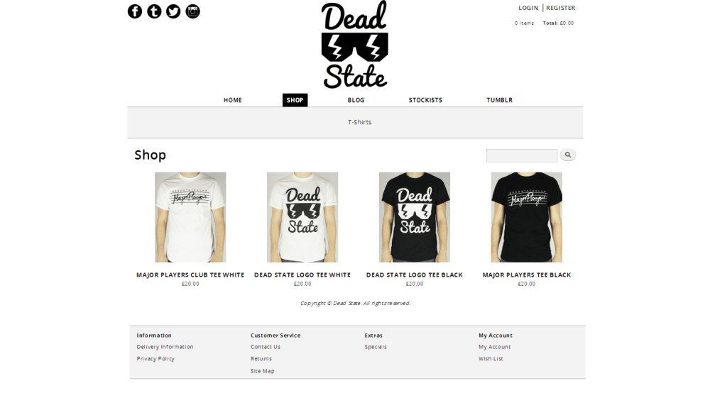 Dead State launch their new online clothing store