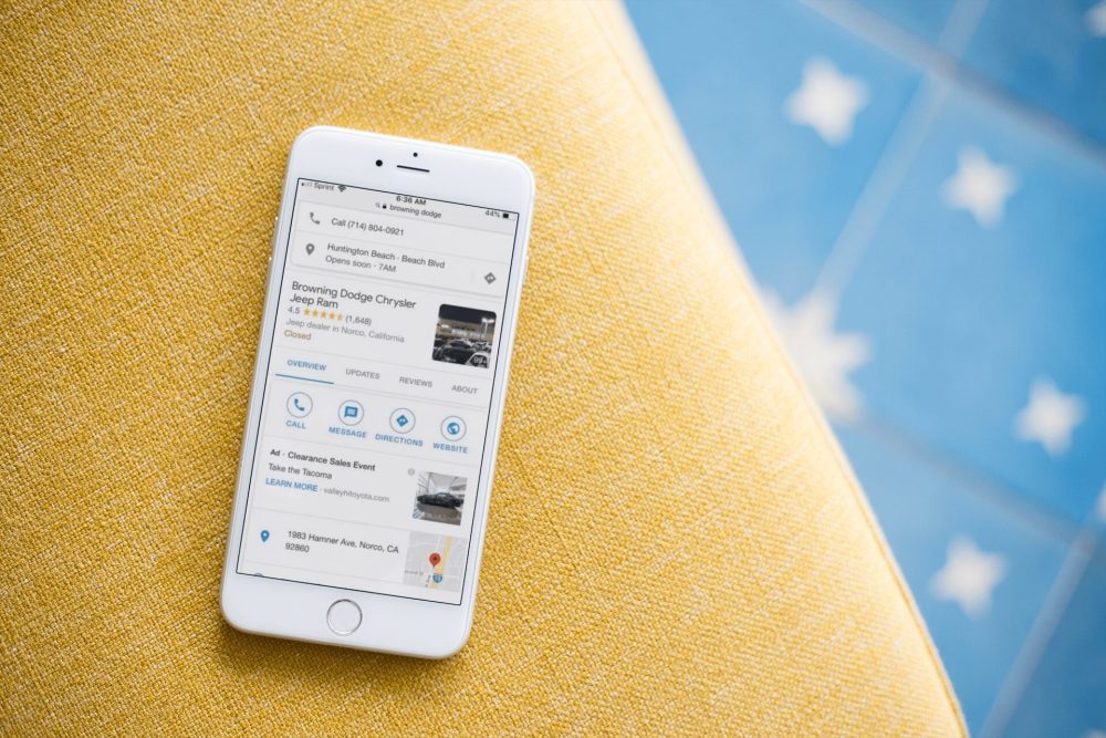 Google is showing competitor ads