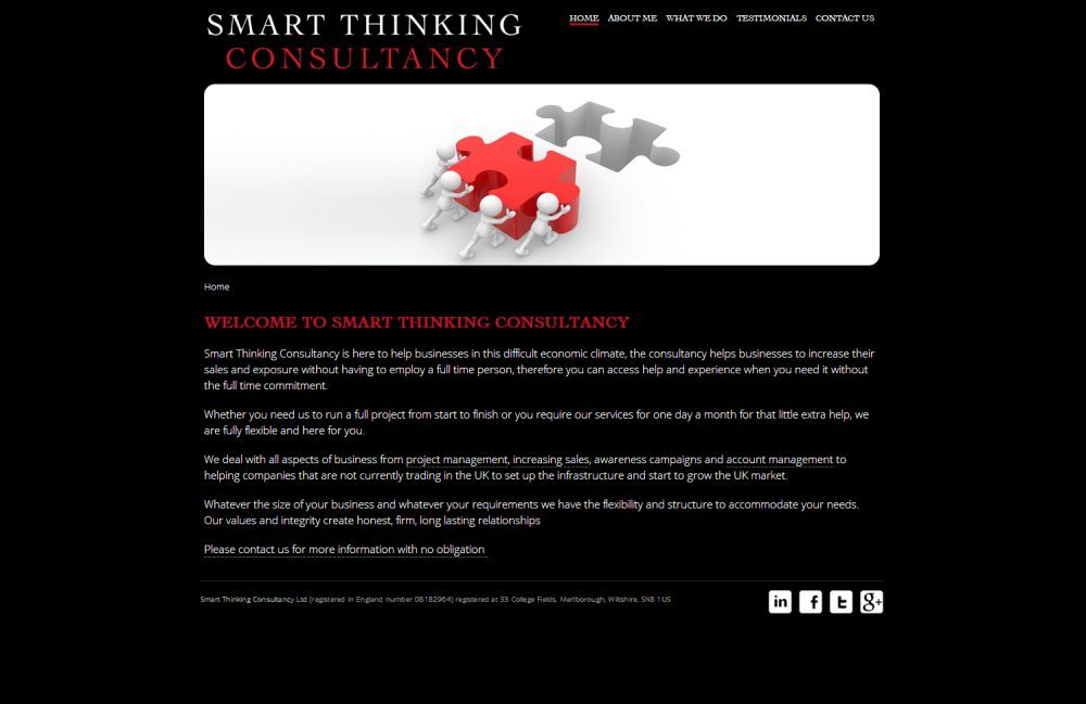 New Website for Smart Thinking Consultancy Ltd