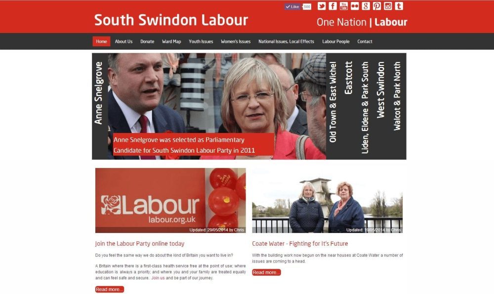 New website for South Swindon Labour Party