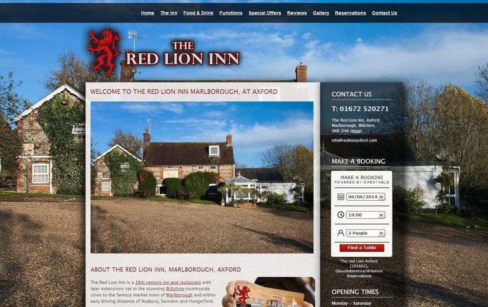 New Website for the Red Lion Inn at Axford