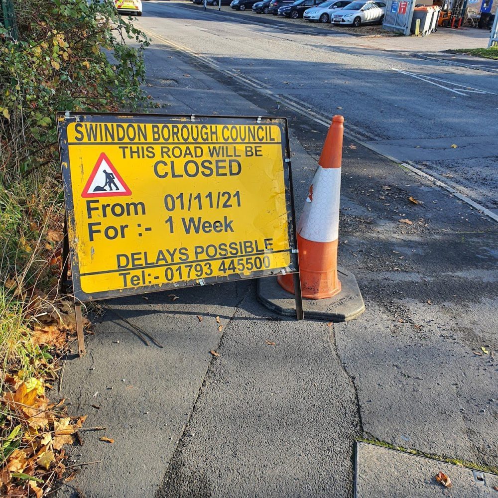 Swindon Council Resurfacing Work Near our Pembroke Office
