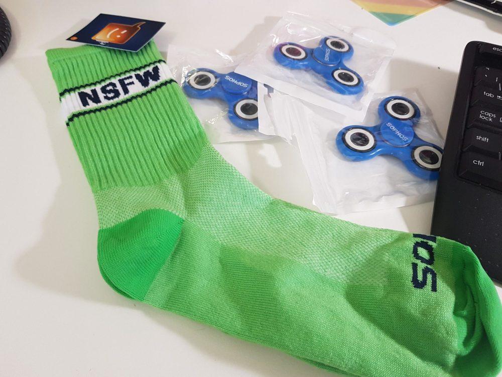 green sock