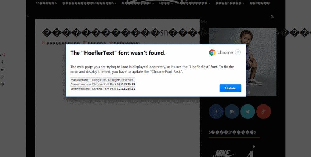 Google Chrome users with update alerts