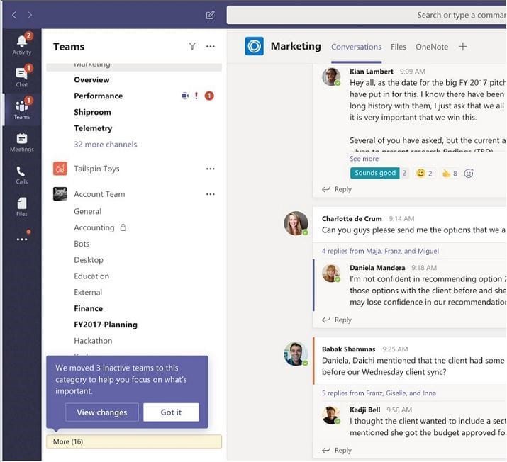Office 365 feature update