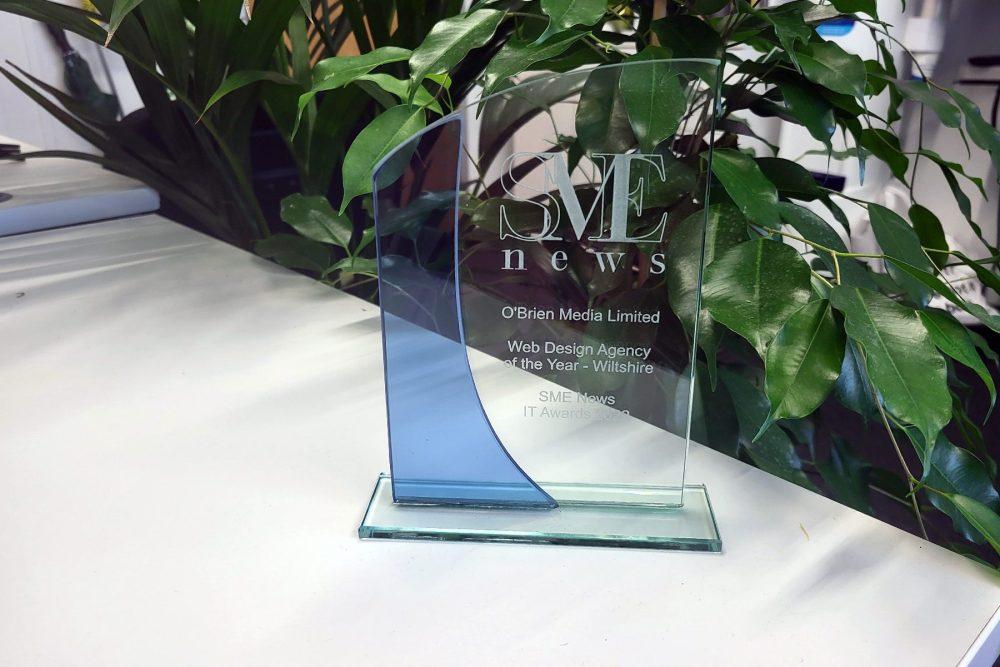 We’ve picked up Web Design Agency of the Year, Wiltshire in the 2022 SME News IT Awards
