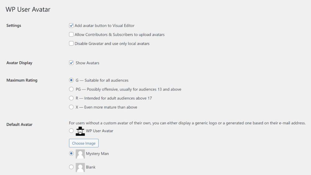 WP User Avatar repurposed by developers