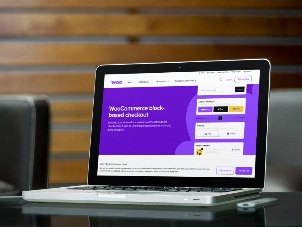 WooCommerce for your online store with a link to Contact