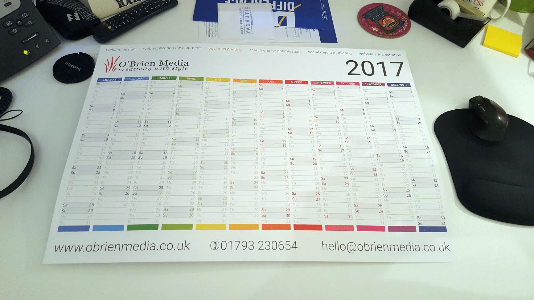Branded wall planners