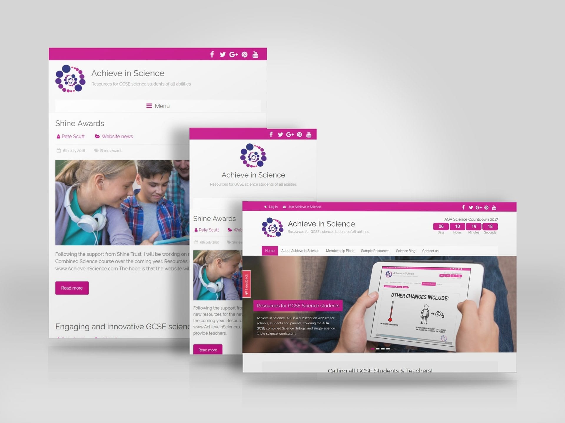 GCSE Science learning resource website built with WordPress for Achieve in Science.jpg