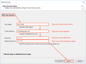 Configure Microsoft Outlook 2016 to access your email account • O’Brien ...