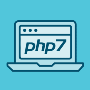 php logo on a light blue background