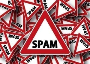 spam road sign