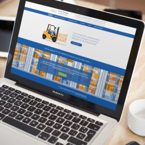 Azone Storage website display on a laptop