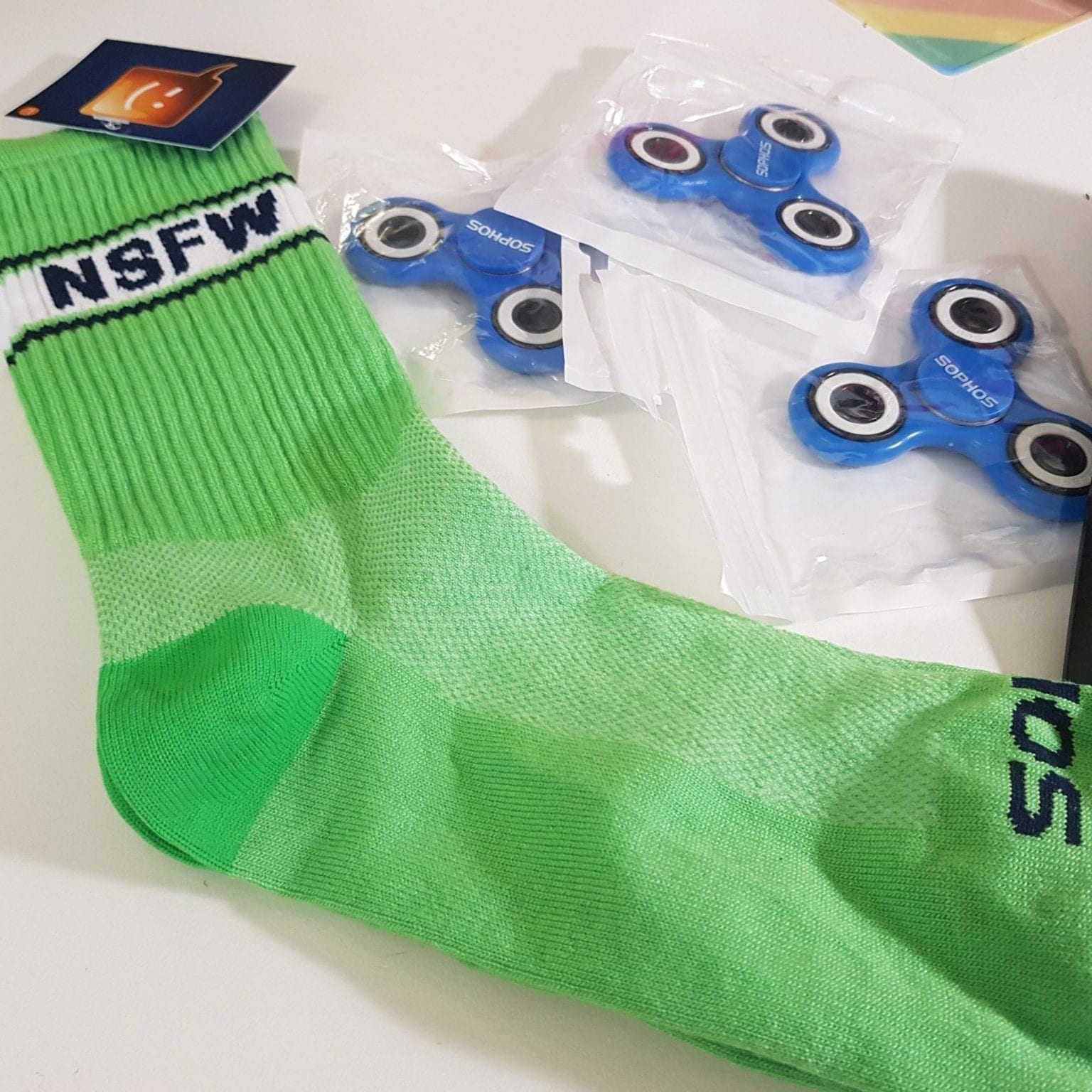 green sock