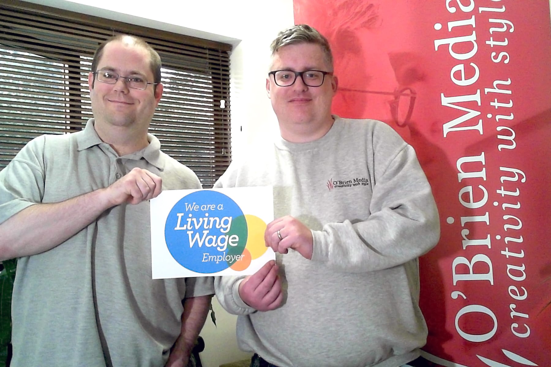 Andy Smart (left) and Chris Grant (right) - Living Wage Photo (PRESS)