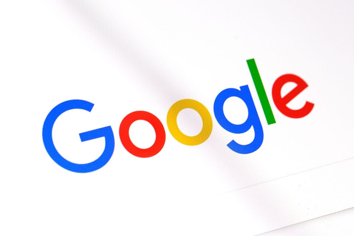 Google logo on a screen