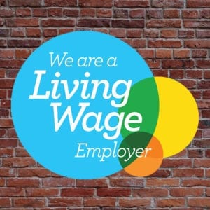 We are a living wage employer logo