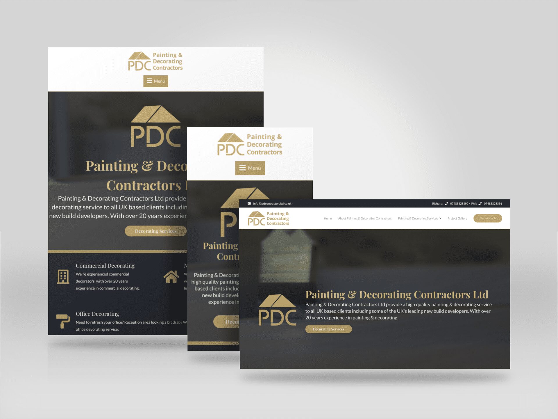 PDC responsive website