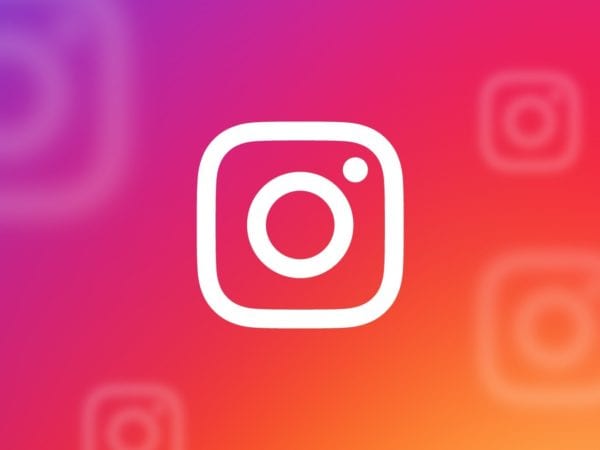 Instagram logo with different colours background