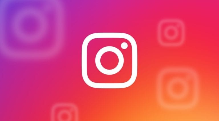 Instagram logo with different colours background