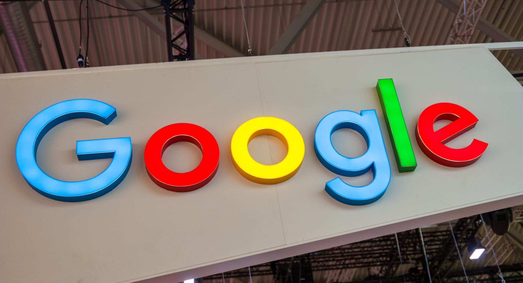 Google logo sign