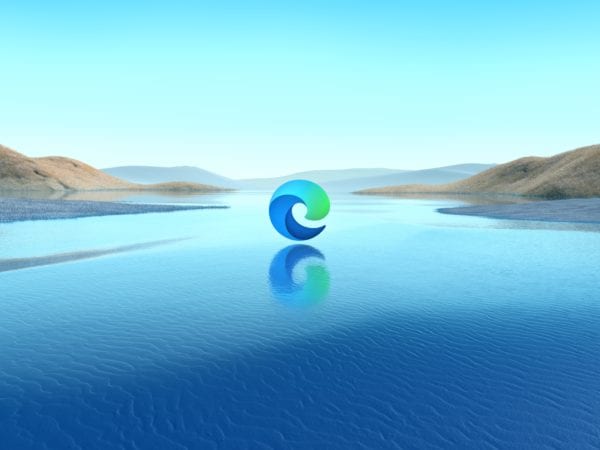 Internet Edge logo on top of a lake