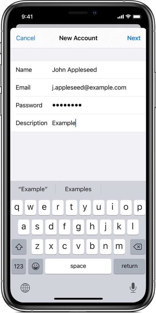 ios mail client setup