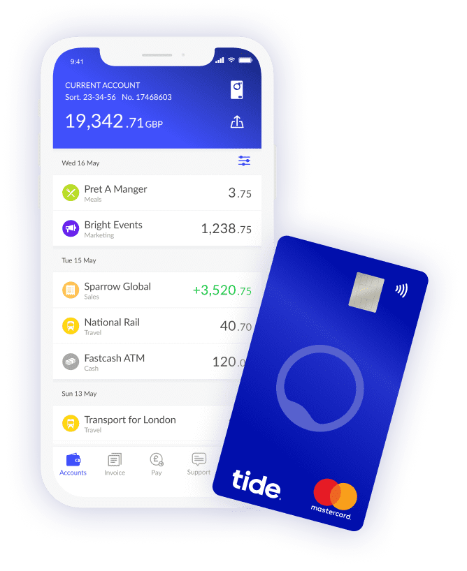Tide card and mobile application