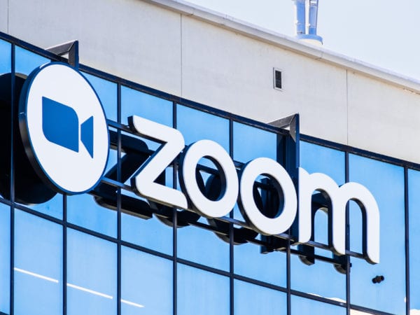 front of the zoom building offices