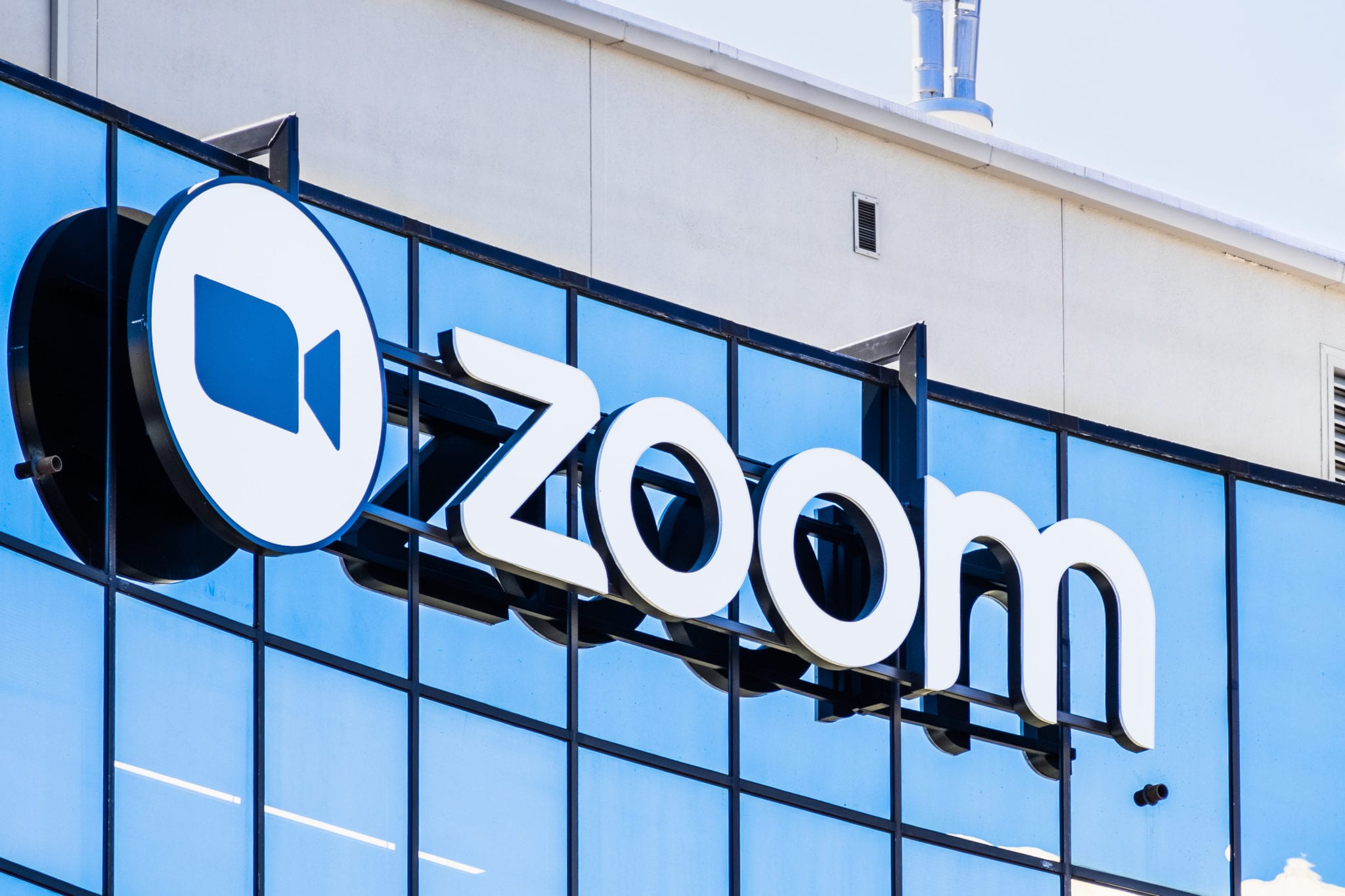 front of the zoom building offices