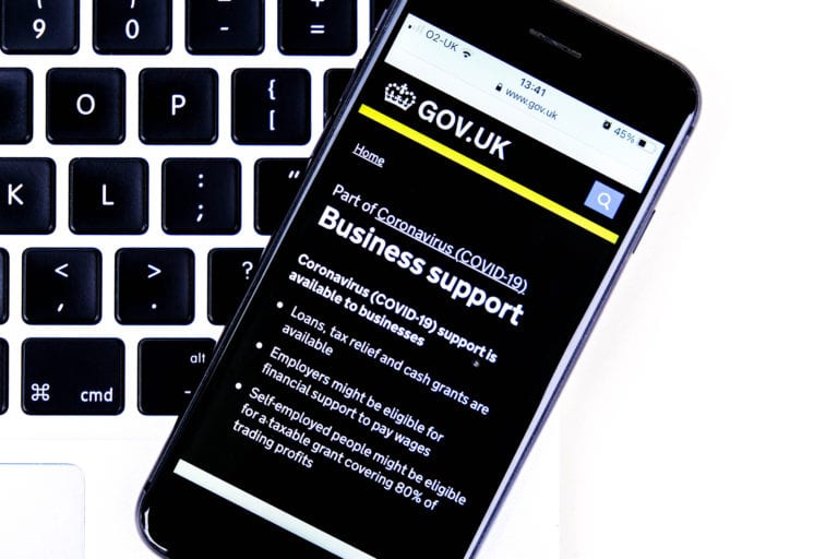 Smartphone Screenshot Of govenment Business Support