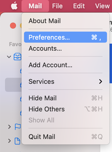 mac mail smtp settings