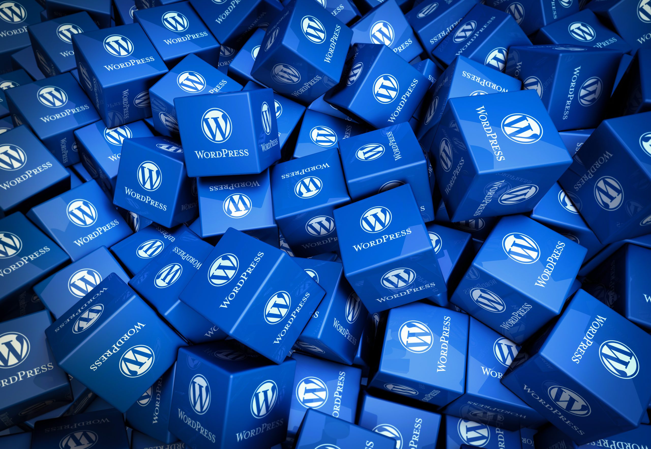 Squares with WordPress logos