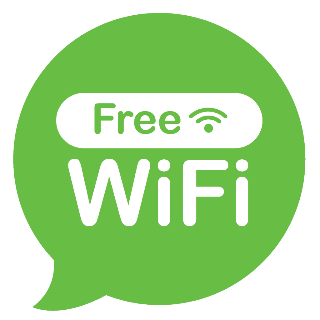 Free Wifi Logo with green background