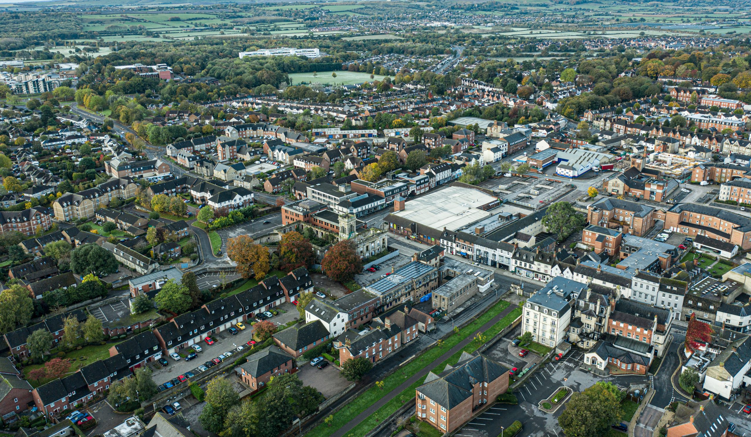 aerial image of Swindon